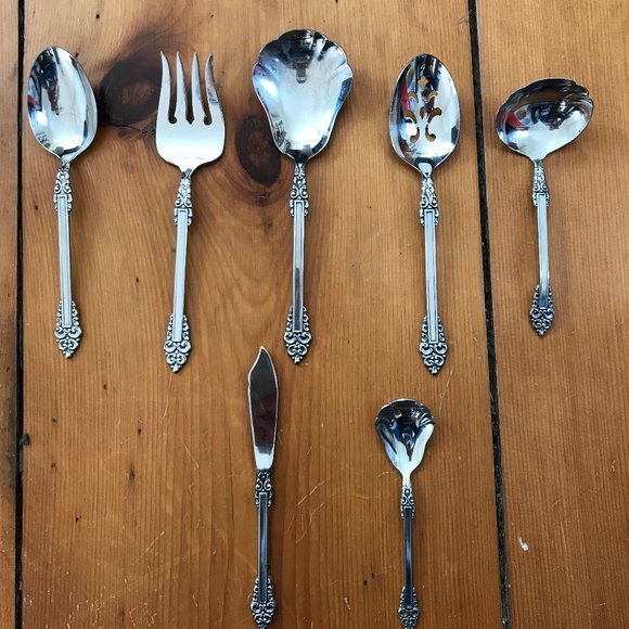 Oneida Heirloom "Rembrandt" Serving Set 7 Pieces - Picture 1 of 10